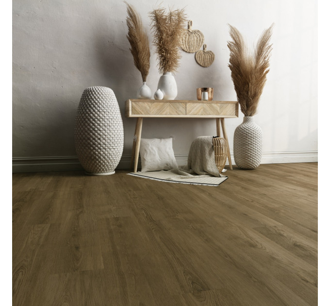 Вінілова підлога Ceramin Nuva Selected Glue 65177 Soft Oak Dark Brown