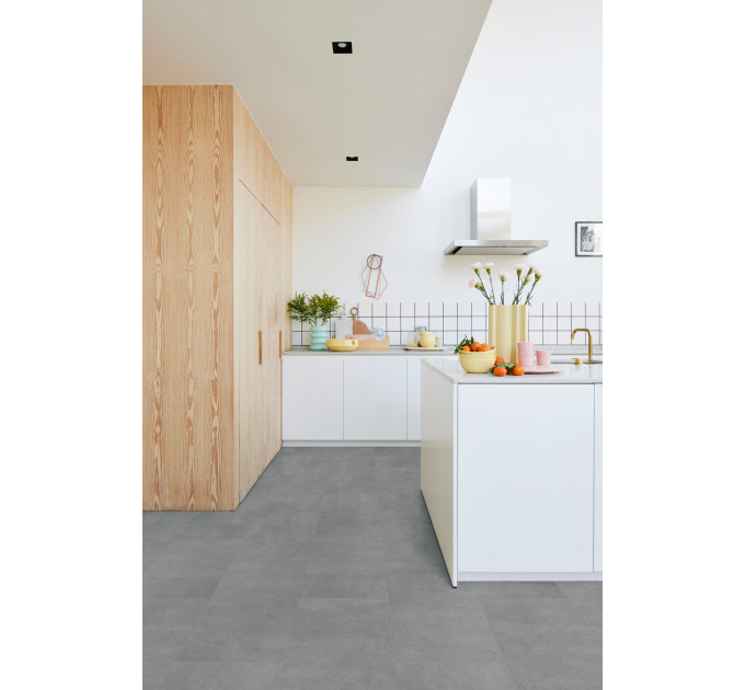 Виниловый пол Vitality Amuse Tile VIAMT40358 Preston Stone Dark Grey