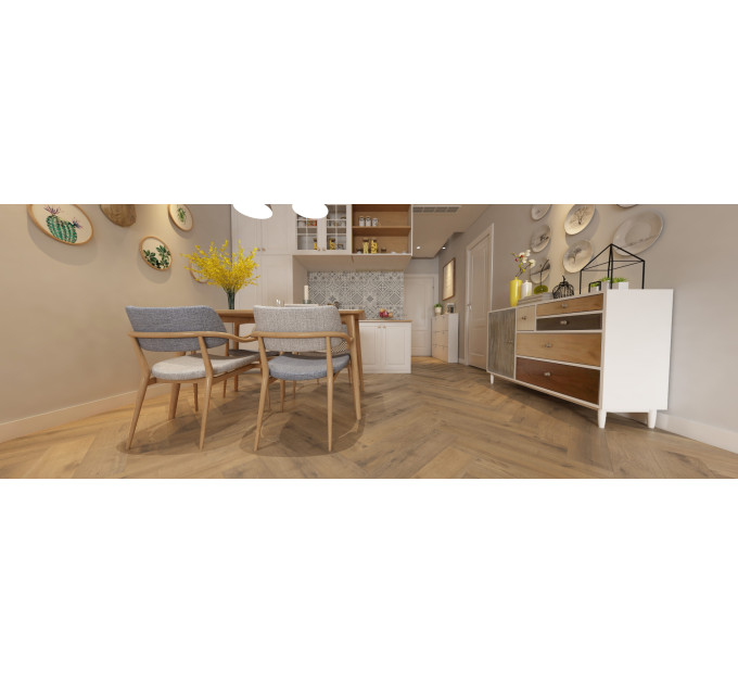 Виниловый пол Apro Authentic Herringbone AC-508-HB Crocant Oak