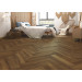Вінілова підлога Ceramin Nuva Herringbone Glue 65204 Walnut Red Brown