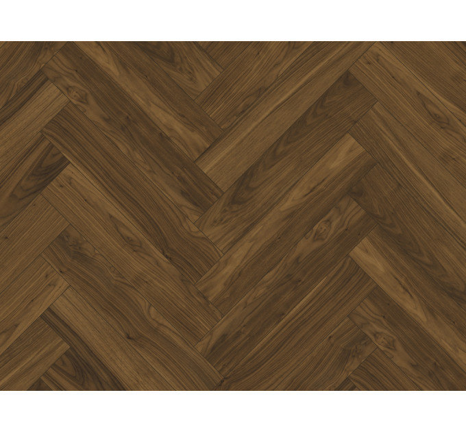 Вінілова підлога Ceramin Nuva Herringbone Glue 65204 Walnut Red Brown