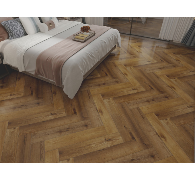Виниловый пол Apro Authentic Herringbone AC-506-HB Cognac Oak