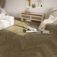 Вінілова підлога Ceramin Nuva Herringbone Glue 65202 Soft Oak Mid Brown