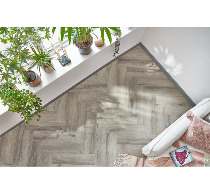 Виниловый пол Arbiton Amaron Herringbone CA 177 Medicci Oak