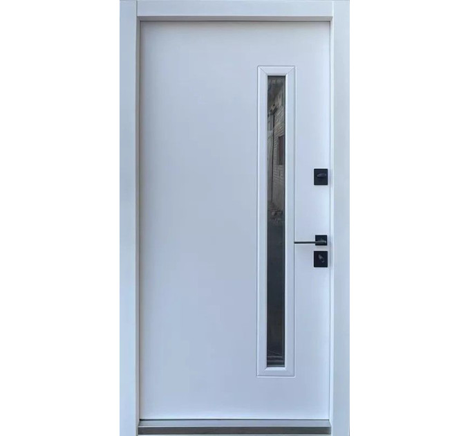 Входные двери STRAJ PROOF Rio-S Loft Vinorit Дуб 23 / Vinorit Белый атлас - Уличные