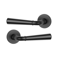 Дверная ручка APRILE Marigold R 7S ASM черный матовый BK (тонкая розетка) Дверная ручка APRILE Marigold R 7S ASM черный матовый BK (тонкая розетка)