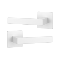 Дверная ручка STERK 1760 Q SH белый матовый WH (на розете ultra slim 3 мм)