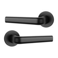 Дверная ручка APRILE Inula R 7S AT черный матовый BLACK (тонкая розетка) Дверная ручка APRILE Inula R 7S AT черный матовый BLACK (тонкая розетка)