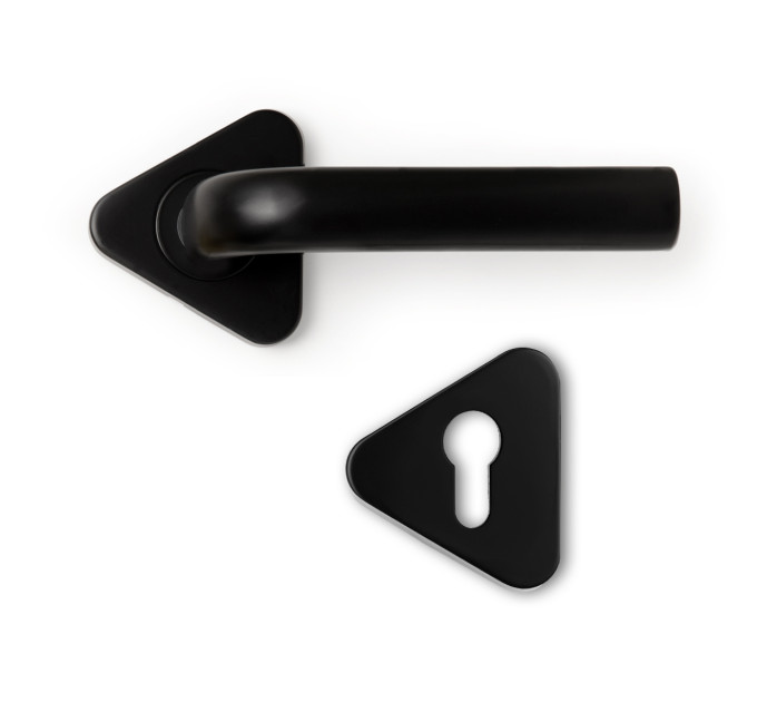 КОМПЛЕКТ: РУЧКА И НАКЛАДКА ПОД ЦИЛИНДР S-1105 PZ BLACK