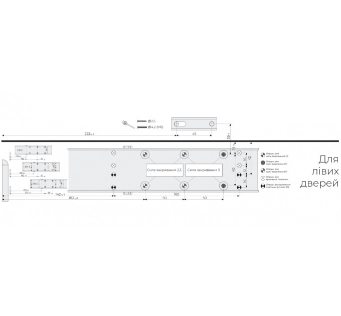 ДОВОДЧИК СО СТАНДАРТНОЙ ТЯГОЙ TS-20 SG/ES/?D 2/3/5 SILVER