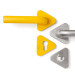 РУЧКА ДЛЯ ДВЕРЕЙ НА РОЗЕТЦІ ARROW S-1105 YELLOW