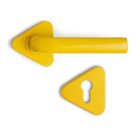 КОМПЛЕКТ: РУЧКА И НАКЛАДКА ПОД ЦИЛИНДР S-1105 PZ YELLOW