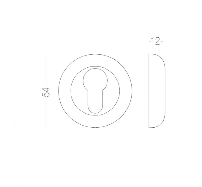 НАКЛАДКА ПОД ЦИЛИНДР E9 PB/SB ПОЛИРОВАННАЯ ЛАТУНЬ/МАТОВАЯ ЛАТУНЬ