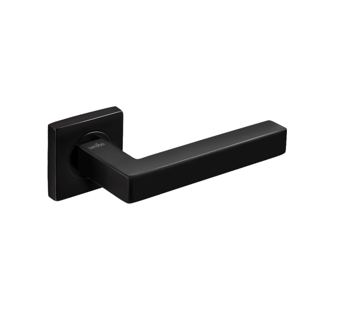 РУЧКА ДЛЯ ДВЕРЕЙ НА РОЗЕТКЕ PLAZA S-1135 BLACK