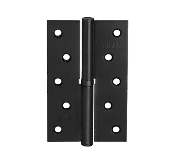 ЗАВІСА ДЛЯ ДВЕРЕЙ З'ЄМНА ЛІВА H-120L BLACK ЧОРНА