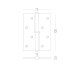 ПЕТЛЯ ДЛЯ ДВЕРЕЙ СЪЕМНАЯ ЛЕВАЯ SS-100L SS НЕРЖАВЕЮЩАЯ СТАЛЬ