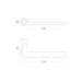 РУЧКА ДЛЯ ДВЕРЕЙ БЕЗ РОЗЕТКИ FLAT M-2103 BLACK