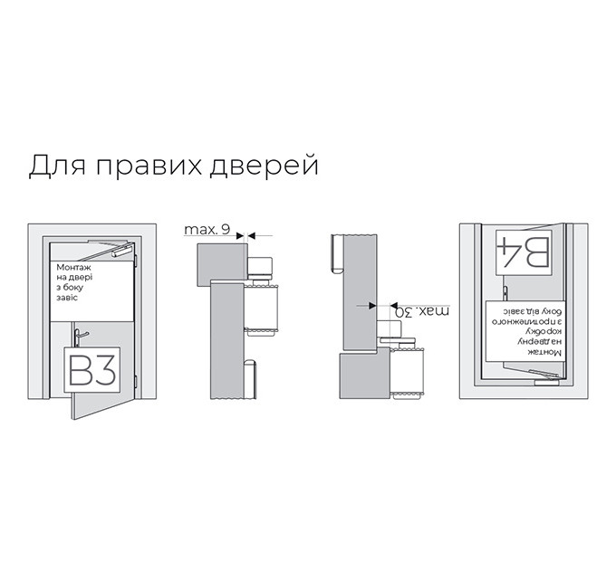 ДОВОДЧИК БЕЗ ТЯГИ TS-41 SG/ES/?D 1-4 WHITE