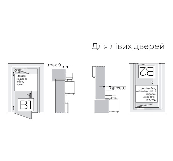 ДОВОДЧИК БЕЗ ТЯГИ TS-41 SG/ES/?D 1-4 WHITE