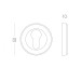 НАКЛАДКА ПОД ЦИЛИНДР E6 AMAB АНТИЧНАЯ МАТОВАЯ СТАРАЯ БРОНЗА