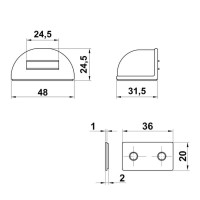 Стопор Amig мод.403-50 белый