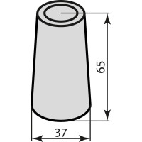 Стопор RDA 36*65*7 mm серый