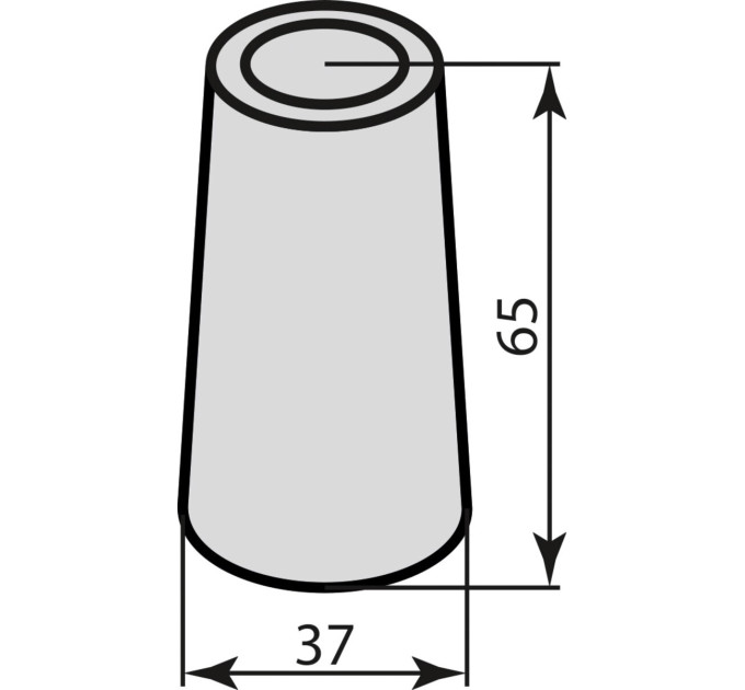 Стопор RDA 36*65*7 mm серый