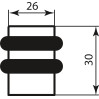 ограничитель двери Colombo CD412 графит.