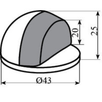 Ограничитель ракушка 902SB мат.лат.