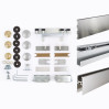 VITRUM SPACE 6260/A INOX Комплект для стеклянной раздвижной системы снерж. сталь