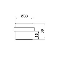 Стопор бочонок Amig мод 408-30х30 прозрачный на 3М скотче.