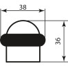 Стопор Colombo CD112 мат черный