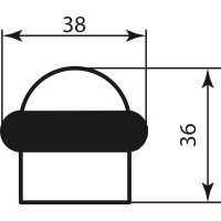 Стопор Colombo CD112 мат графит