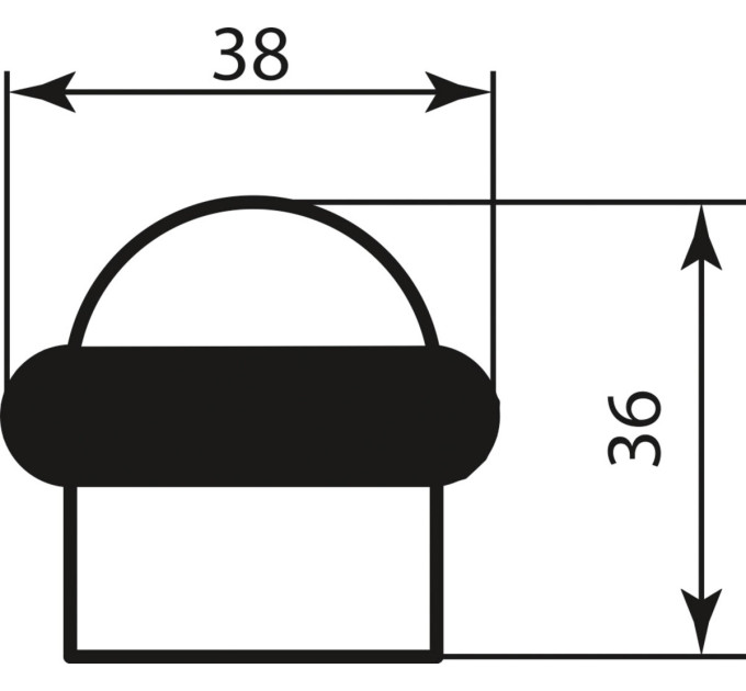 Стопор Colombo CD112 мат графит