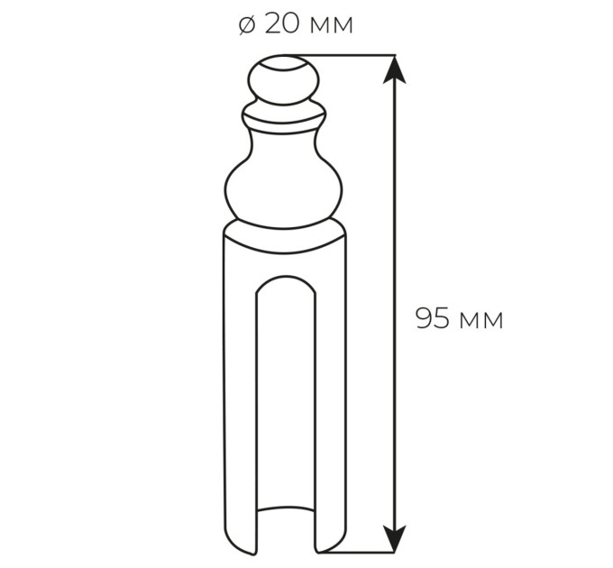 Колпачок Fimet 3154 F43 мат бронза d.20