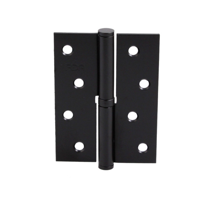 Петля RDA 100*3*2,5 (1 подш, сталь) черный матовый левая