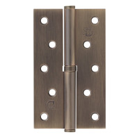 Петля RDA 125*3*2,5 (1 подш, сталь) мат. ант латунь право