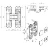 Петля Koblenz Atomika K8000 мат хром