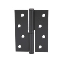 Петля RDA 100*3*2,5 (1 подш, сталь) черный матовый правая