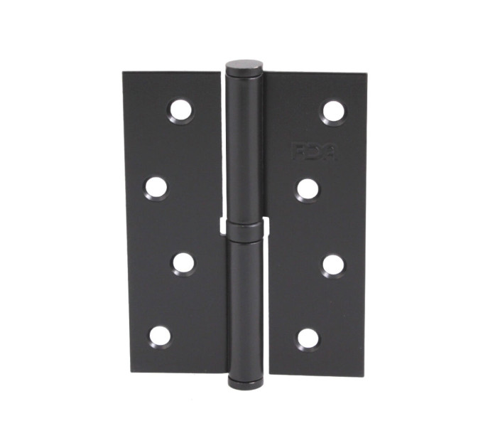 Петля RDA 100*3*2,5 (1 подш, сталь) черный матовый правая
