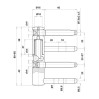 Петля Otlav CF495160H502-CG495160H502 оцинкованная