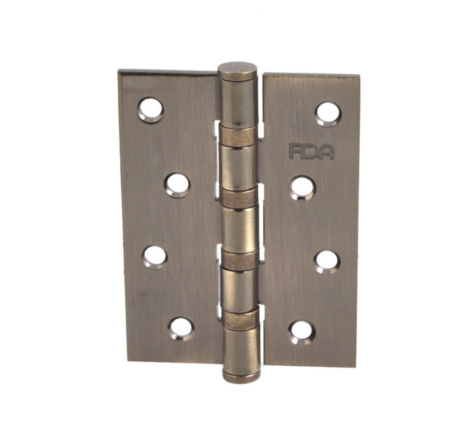 Петля RDA 100*3*3 (4 подш, сталь) античная латунь