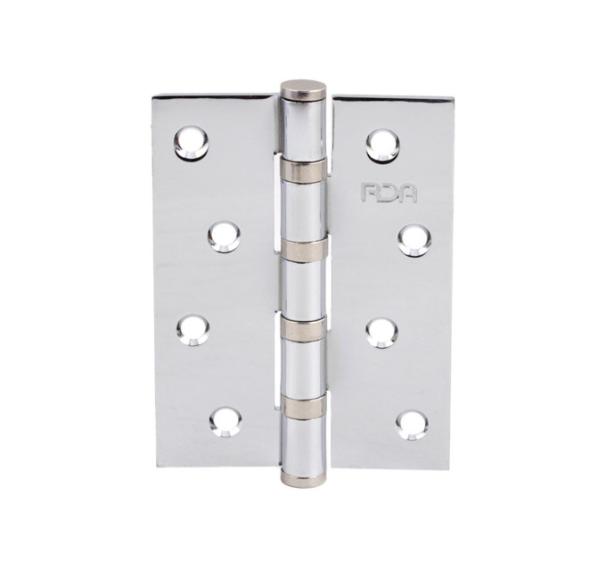 Петля RDA 100*3*2,5 (4 подш, сталь) хром