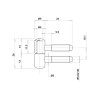 Петля Otlav CF530090N002-CG530090N002 никелев.