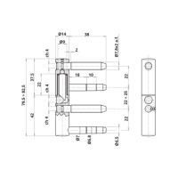 Петля Otlav CF495140H537-CG495140H525