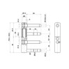 Петля Otlav CF495140H537-CG495140H525