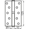 Петля 125*2,5 (1 подш, сталь) титан левый RDA