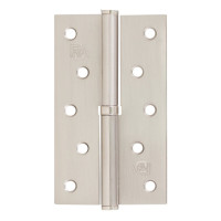 Петля RDA 125*3*2,5 (1 подш, сталь) мат.никель левая