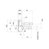 Петля Otlav CF030130O006-CG030130O004 латунев.