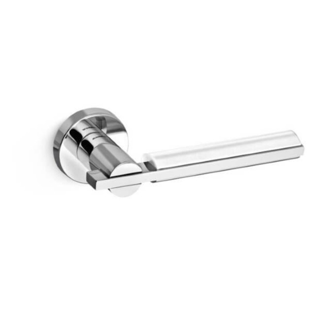 Ручка Mandelli 3181 Demi хром/белый R кл